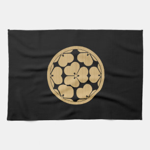 Chosokabe Mon Japanischer Samurai-Clan Geschirrtuch