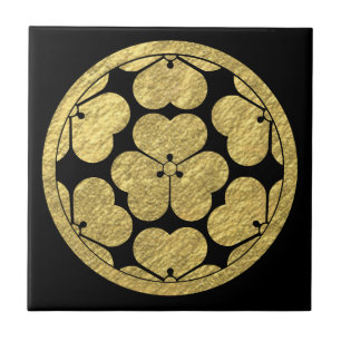 Chosokabe Montag japanischer Samuraiclan Fliese