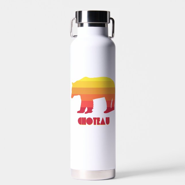 Choteau Montana Rainbow Bear Trinkflasche (Vorne)