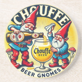 Chouffe Beer Gnomes Theme Design Getränkeuntersetzer