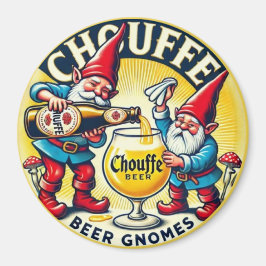 Chouffe Beer Gnomes Theme Design Magnet