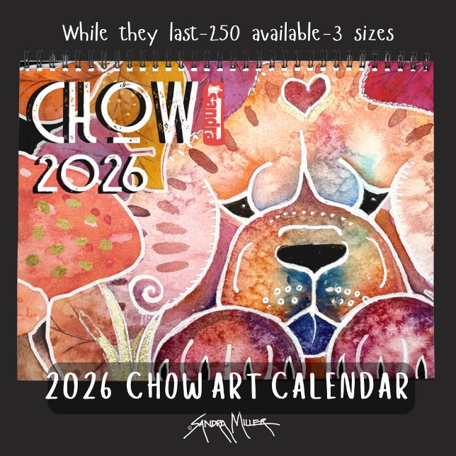 CHOW 2026 Chow Art Calendar von Sandra Miller Kalender (Von Creator hochgeladen)