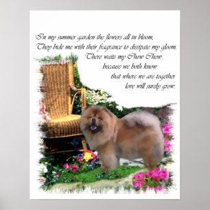 Chow Chow Art Geschenke Poster