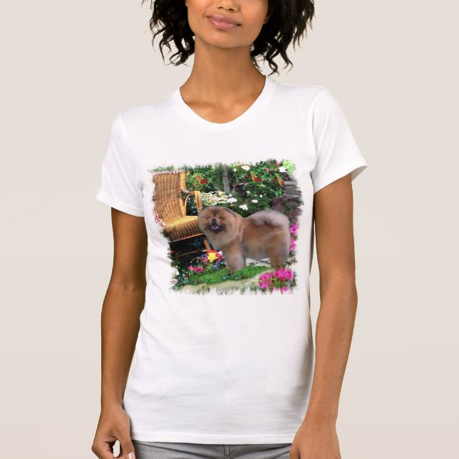 Chow Chow Art Geschenke T-Shirt (Vorderseite)