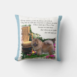 Chow Chow Art Summer Garden Kissen