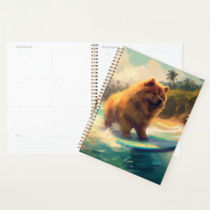 Chow Chow Beach Surfen Malerei Planer