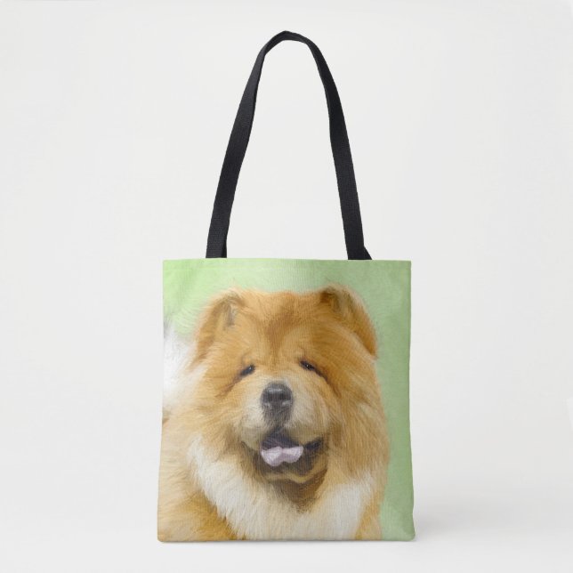 Chow Chow Cainting - Niedliche Original Hunde Art (Vorderseite)