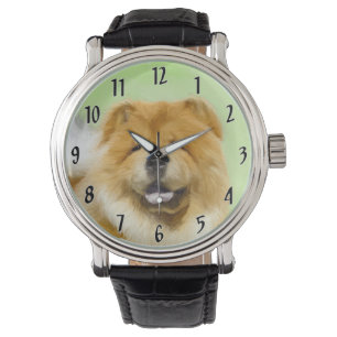 Chow Chow Cainting - Niedliche Original Hunde Art Armbanduhr
