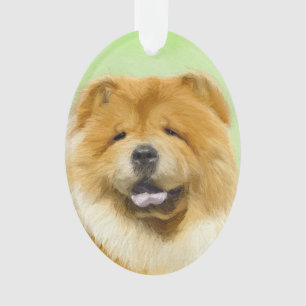 Chow Chow Cainting - Niedliche Original Hunde Art Ornament