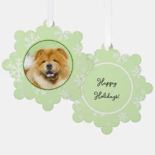 Chow Chow Cainting - Niedliche Original Hunde Art Ornament Karte