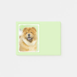 Chow Chow Cainting - Niedliche Original Hunde Art Post-it Klebezettel
