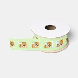 Chow Chow Cainting - Niedliche Original Hunde Art Ripsband