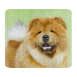 Chow Chow Cainting - Niedliche Original Hunde Art Schneidebrett