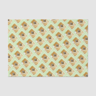 Chow Chow Cainting - Niedliche Original Hunde Art Seidenpapier