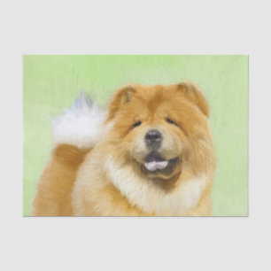 Chow Chow Cainting - Niedliche Original Hunde Art Seidenpapier