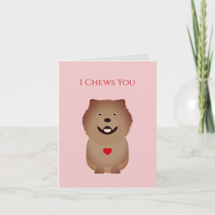 Chow Chow Card, Dog Valentine, Valentinstag