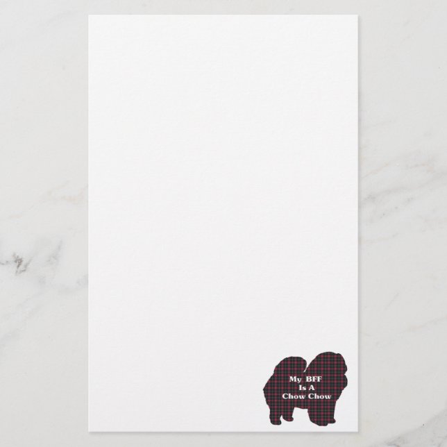 Chow Chow Chow-BESTE FREUNDIN Briefpapier (Vorderseite)
