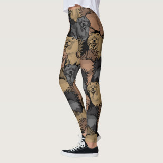 Chow-Chow Chow-Chow HundeLeggings gedruckt Leggings