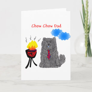 Chow-Chow Chow-Chow Schwarzes - Vater-Karte Karte