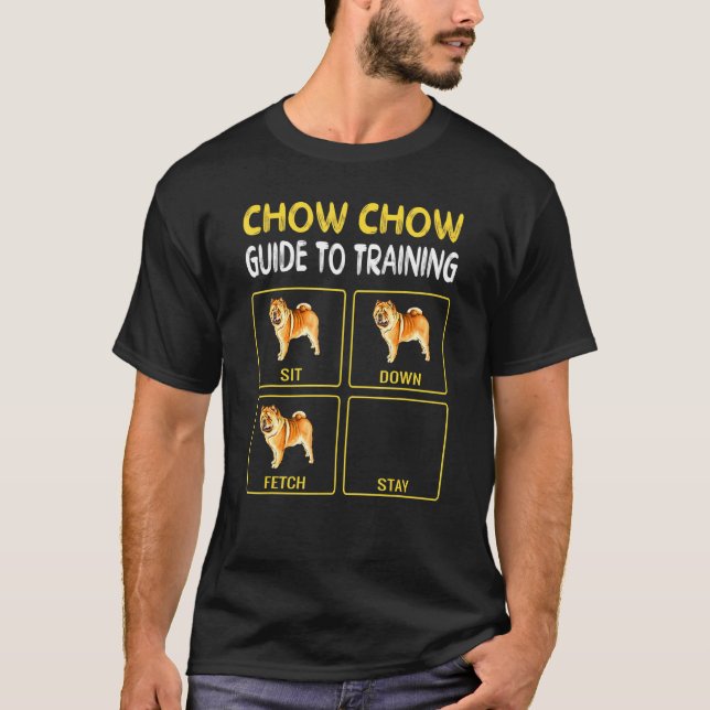 Chow Chow Chow Guide to training doof Obedience T-Shirt (Vorderseite)