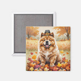 Chow Chow Chow lässt Erntedank Art Magnet