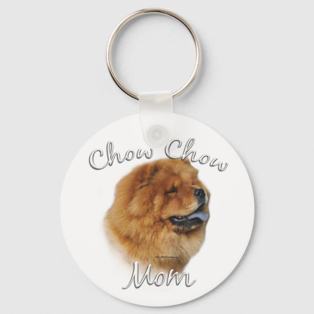 Chow Chow Chow-Mama Schlüsselanhänger (Vorderseite)