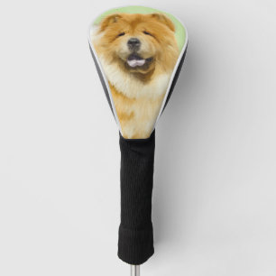 Chow Chow Chow Painting - Niedliche Original Hund  Golf Headcover