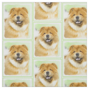 Chow Chow Chow Painting - Niedliche Original Hund Stoff