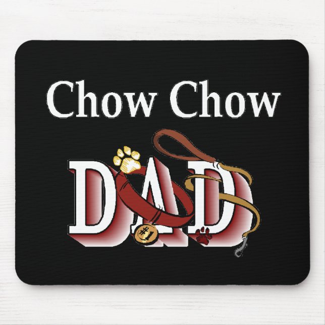 Chow Chow Chow VATER Geschenke Mousepad (Vorne)