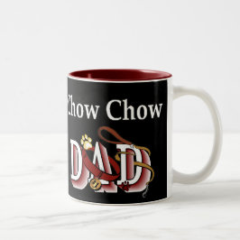 Chow Chow Chow VATER Geschenke Zweifarbige Tasse