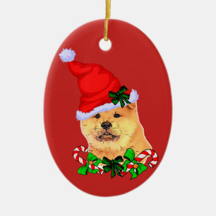 Chow Chow Chow WeihnachtsWeihnachtsWeihnachtsfeier Keramik Ornament