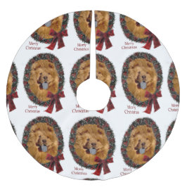 Chow Chow Chow WeihnachtsWeihnachtsWeihnachtsfeier Polyester Weihnachtsbaumdecke