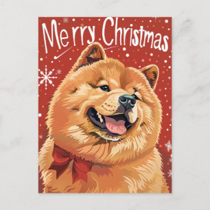 Chow Chow Chow WeihnachtsWeihnachtsWeihnachtsfeier Postkarte