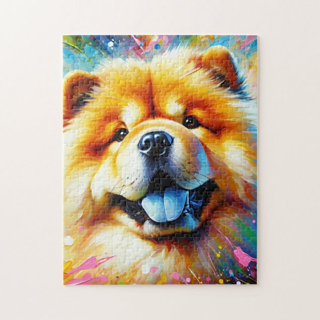 Chow Chow Dog Acrylic Print Dog Lover Geschenk Puzzle (Vertikal)