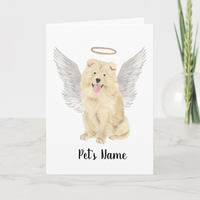 Chow Chow Dog Beileid Memorial Karte (Vorderseite)
