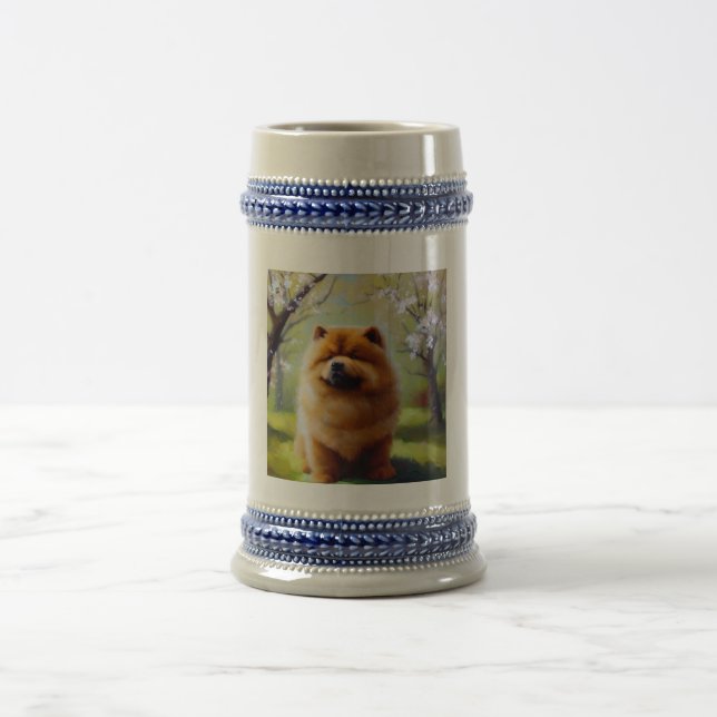 Chow Chow Dog Bierglas (Mittel)