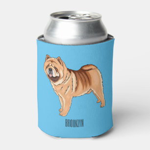 Chow Chow dog cartoon illustriert Dosenkühler