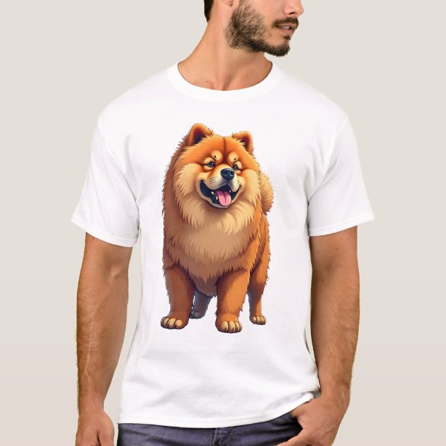 Chow Chow Dog Chinese Dog Breed for a Chow Chow Co T-Shirt (Vorderseite)