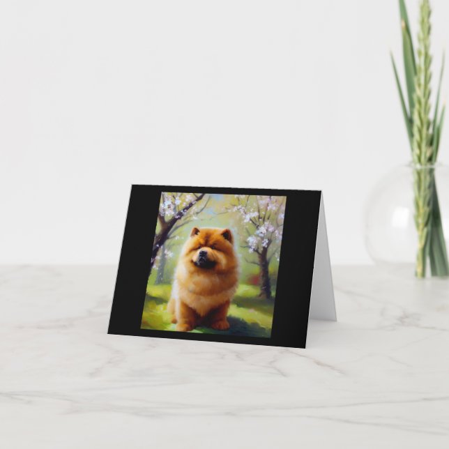 Chow Chow Dog Karte (Vorderseite)