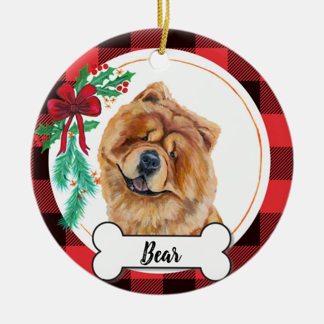 Chow Chow Dog Ornament (Vorne)