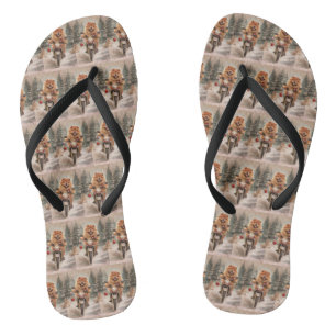 Chow Chow Dog Reiten Motorrad Weihnachten Flip Flops