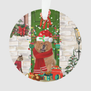 Chow Chow Dog Weihnachten Ornament