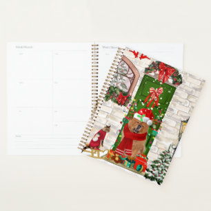 Chow Chow Dog Weihnachten Planer