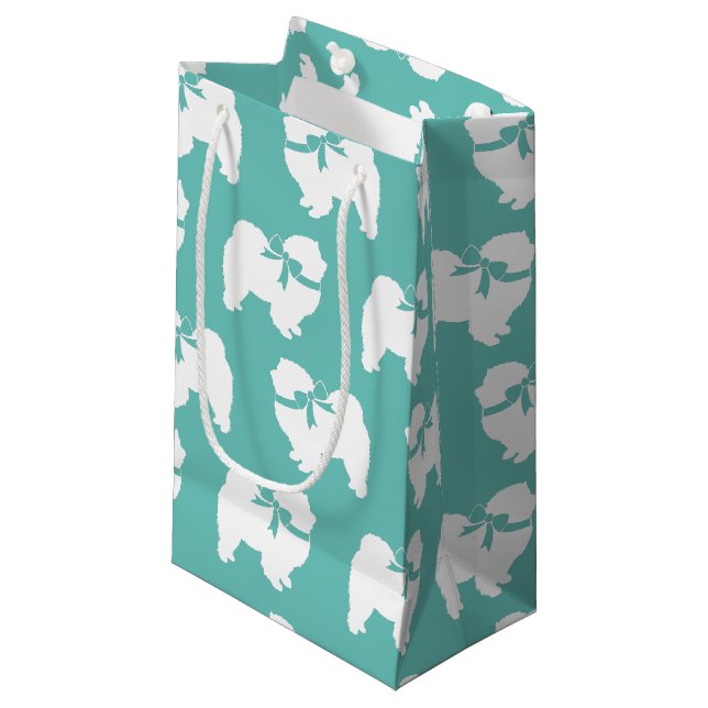 Chow Chow Doppy Welpe Kleine Geschenktüte (Vorderseite Schrägansicht)