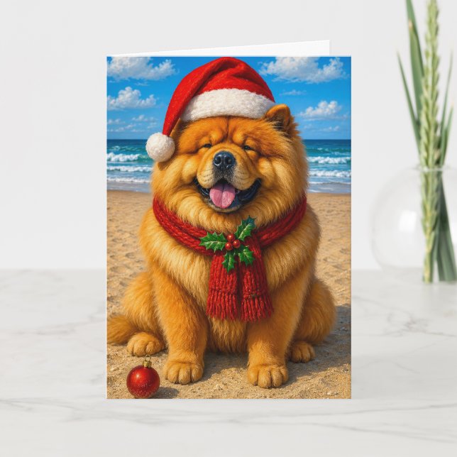 Chow Chow Feiertag  Feiertagskarte (Vorderseite)