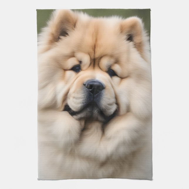 Chow Chow Geschirrtuch (Vertikal)