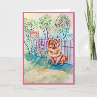 Chow Chow Grußkarten Karte