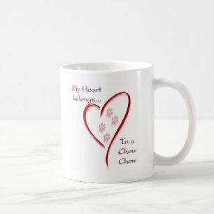 Chow Chow Heart Belongs Tasse