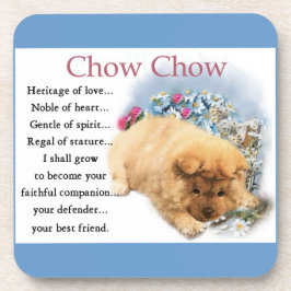 Chow Chow Heritage of Liebe Getränkeuntersetzer