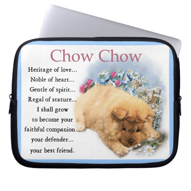 Chow Chow Heritage of Liebe Laptopschutzhülle (Vorderseite)